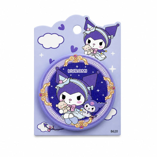 Miroir de Poche Kuromi Violet Thème Pastel