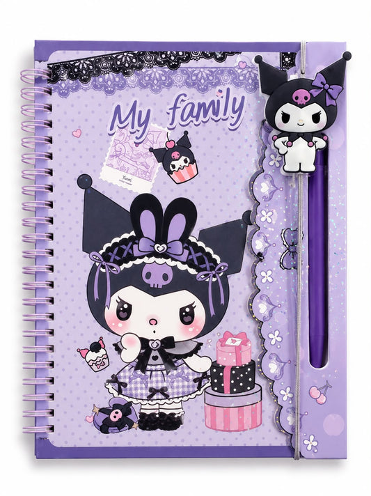 Kuromi Notebook Set 🖤💜