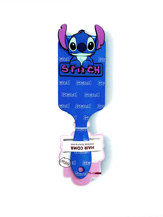 Brosse à Cheveux Stitch Bleue Motif Logo