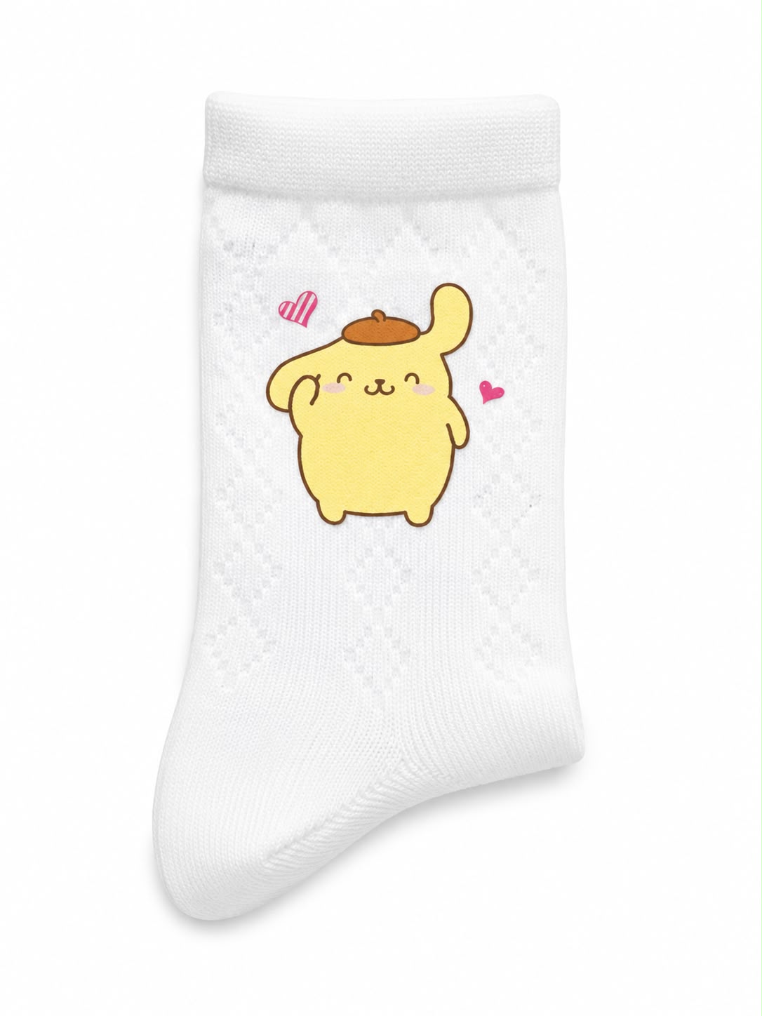 Chaussettes Pompompurin Kawaii – Blanc 💛🤍