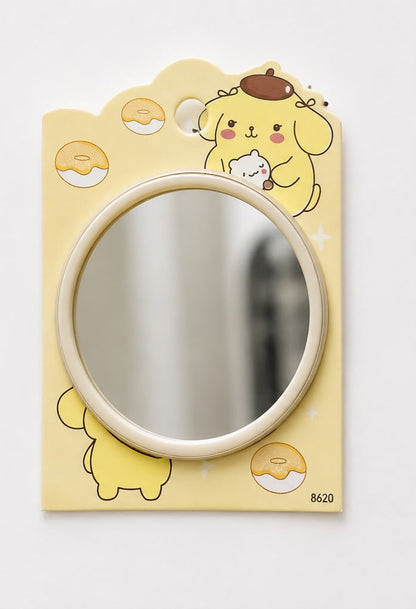 Miroir de Poche Pompompurin Jaune Thème Donuts
