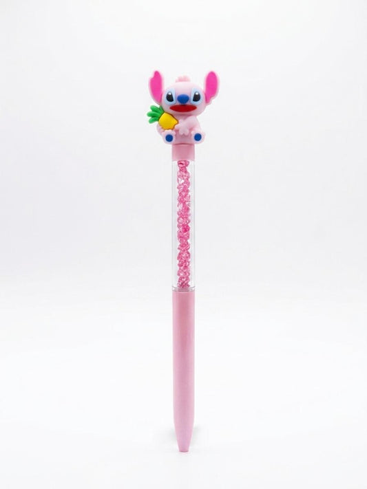 Stylo Angel Rose à Cristaux et Ananas